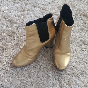 Marciano Gold Leather Ankle Boot